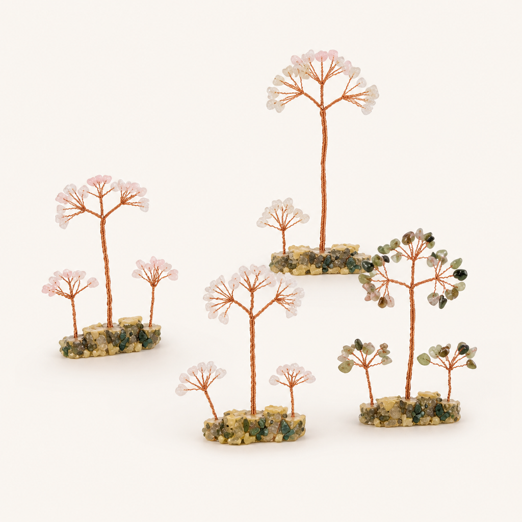 Agate Sliced Crystal Tree Home Decoration Manufacturer Wholesale Handmade Natural Crystal Tree Stone Tree Ornament