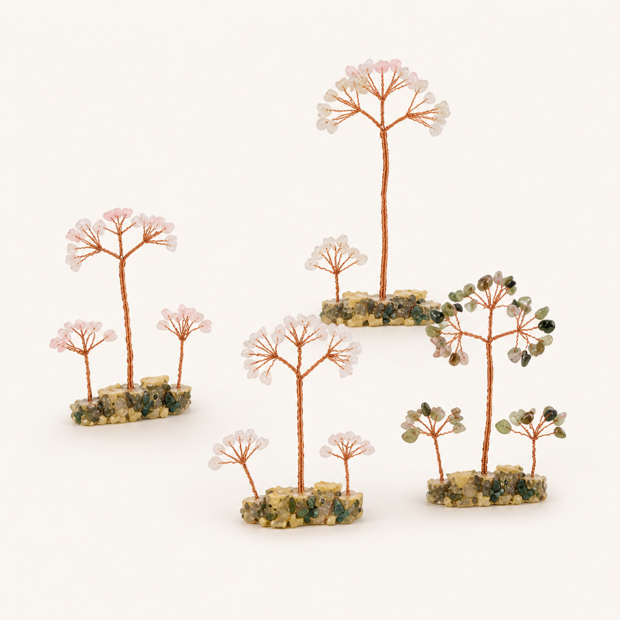 Agate Sliced Crystal Tree Home Decoration Manufacturer Wholesale Handmade Natural Crystal Tree Stone Tree Ornament