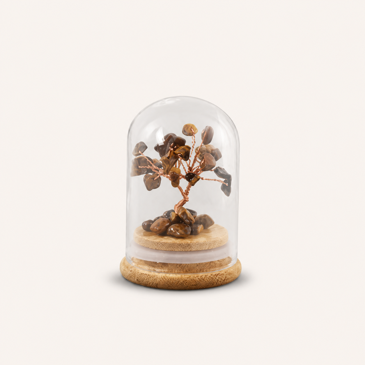 High-end natural crystal gravel fortune tree ornament, birthday gift, wishing bottle, wishing tree craft, gift wholesale
