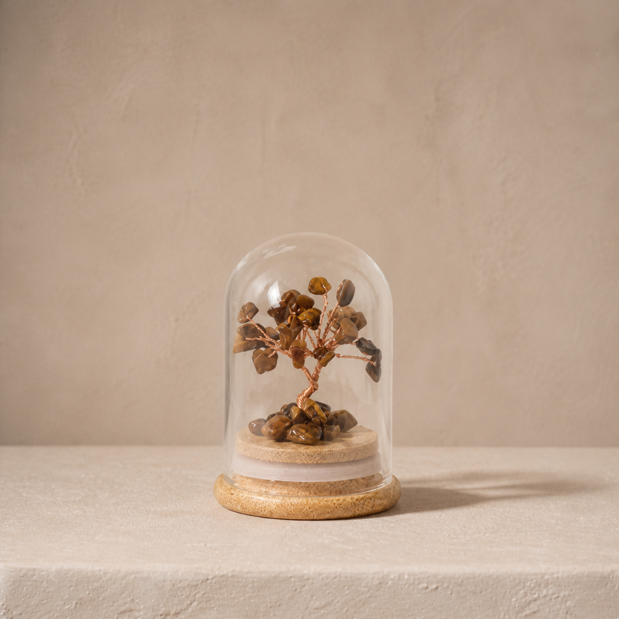 High-end natural crystal gravel fortune tree ornament, birthday gift, wishing bottle, wishing tree craft, gift wholesale