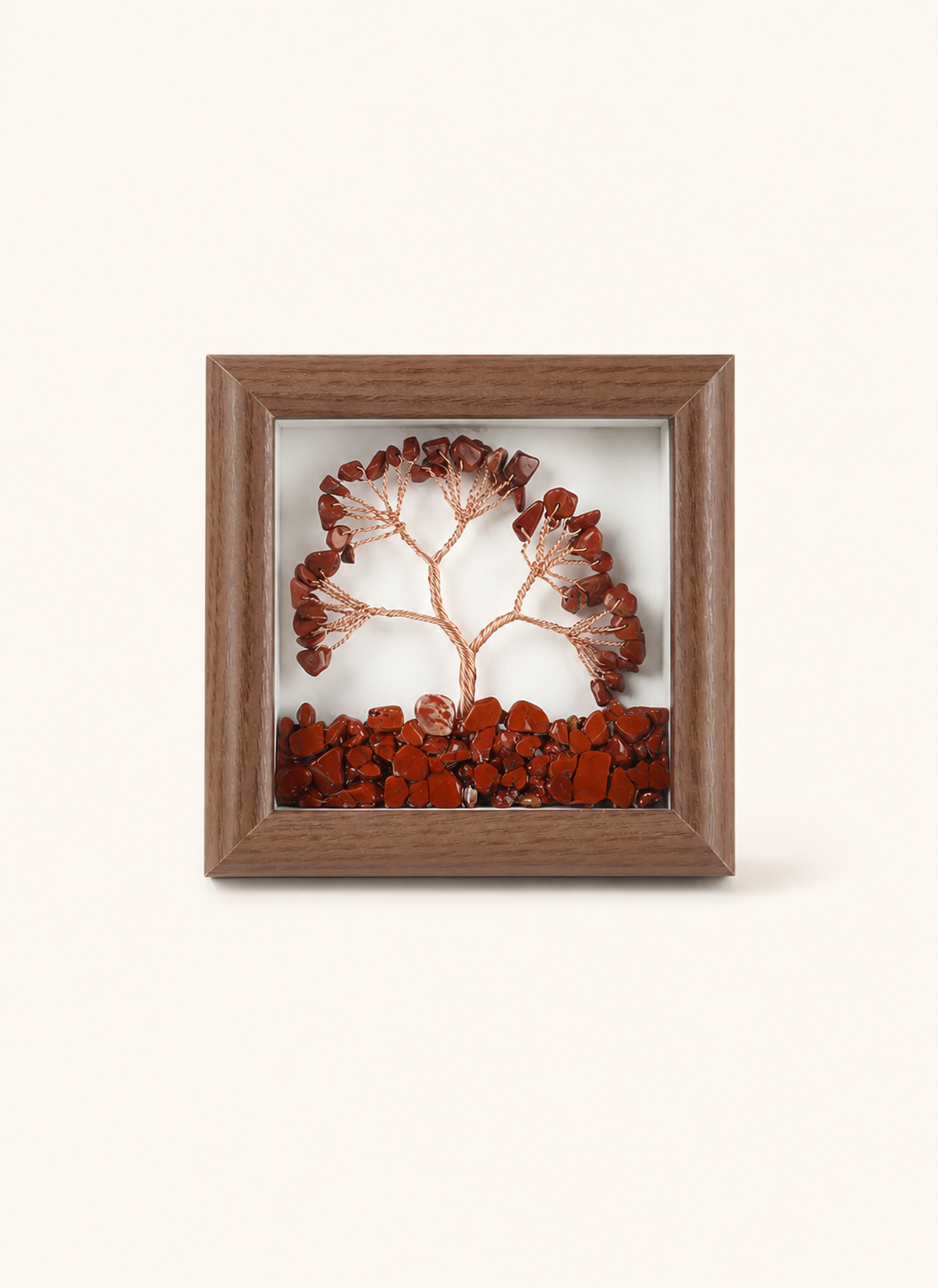 Natural crystal gravel money tree picture frame decorative painting, gift for friends, housewarming, opening ceremony, craft ornament