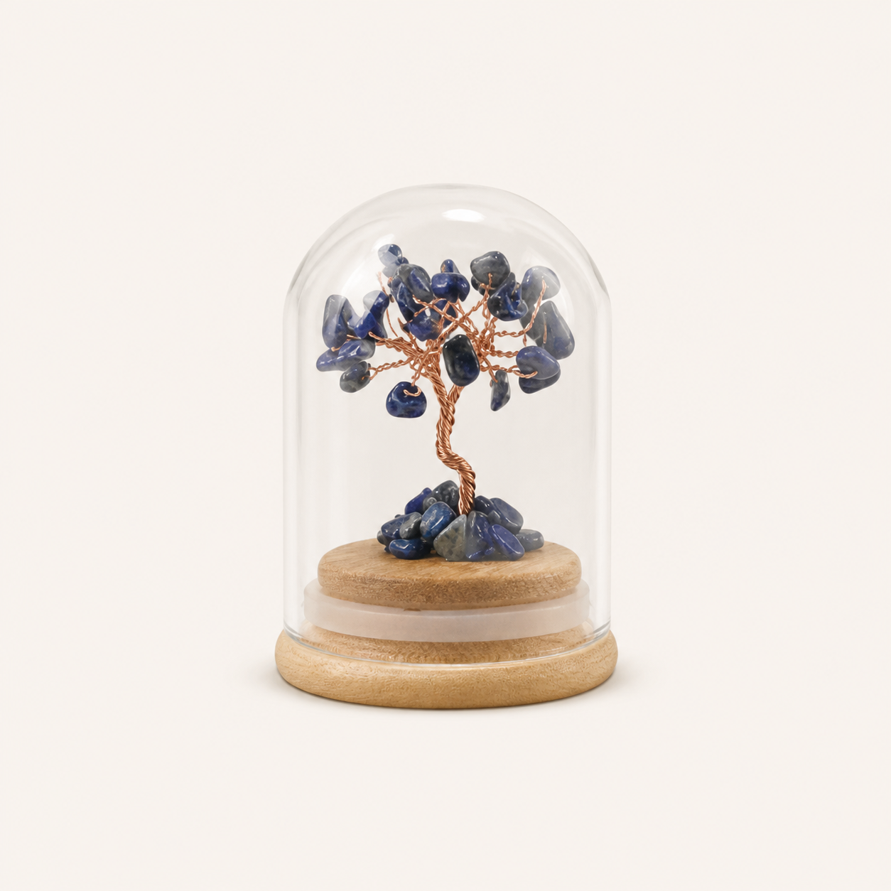 High-end natural crystal gravel fortune tree ornament, birthday gift, wishing bottle, wishing tree craft, gift wholesale