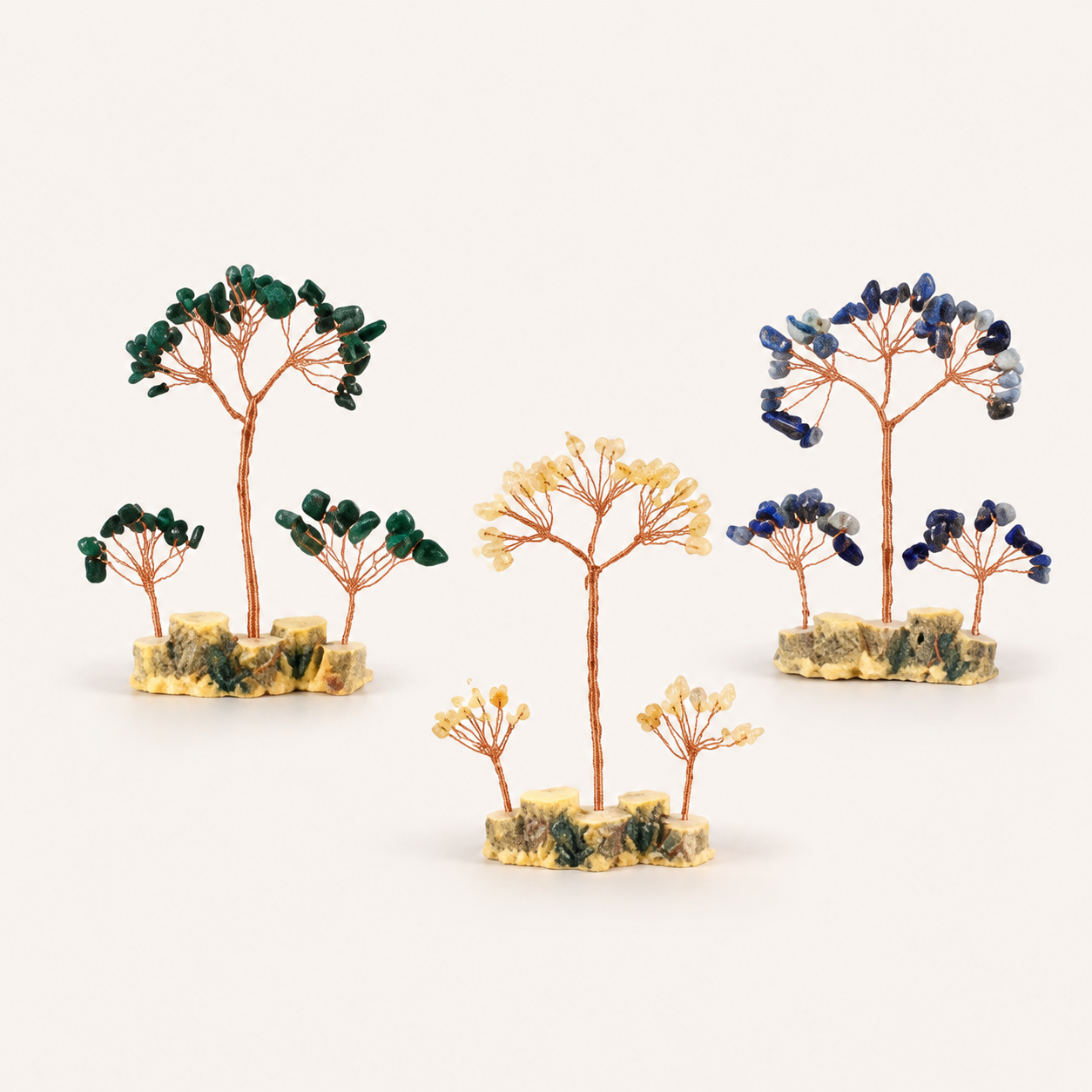 Agate Sliced Crystal Tree Home Decoration Manufacturer Wholesale Handmade Natural Crystal Tree Stone Tree Ornament