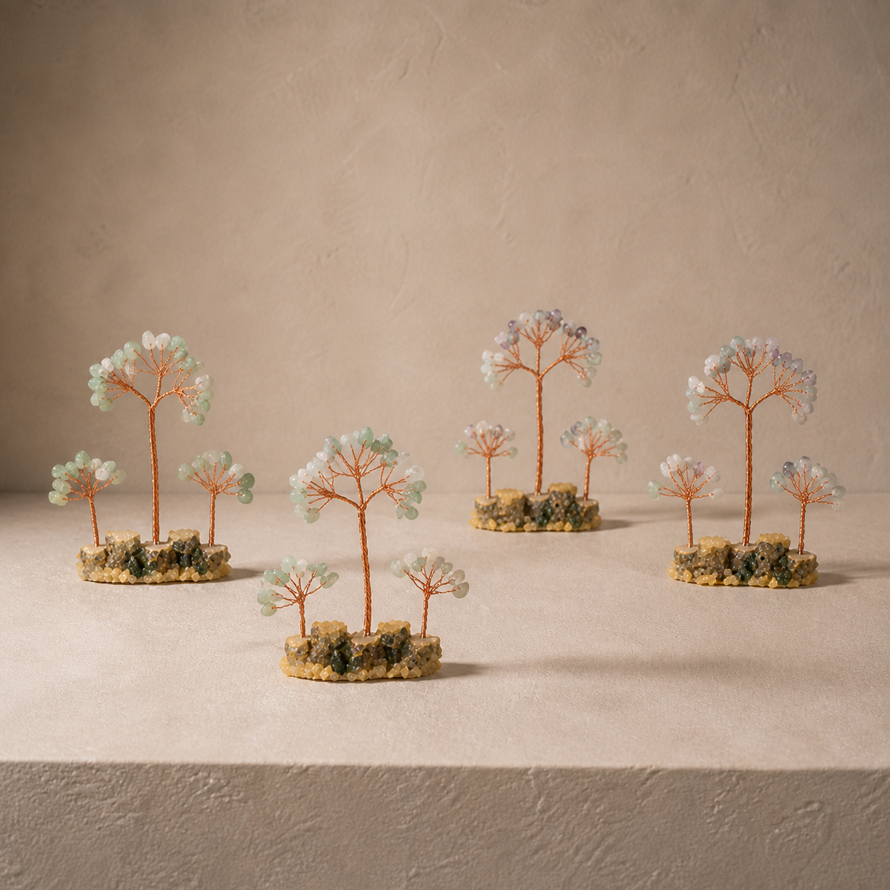 Agate Sliced Crystal Tree Home Decoration Manufacturer Wholesale Handmade Natural Crystal Tree Stone Tree Ornament
