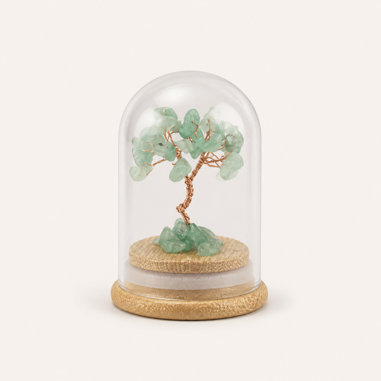 High-end natural crystal gravel fortune tree ornament, birthday gift, wishing bottle, wishing tree craft, gift wholesale