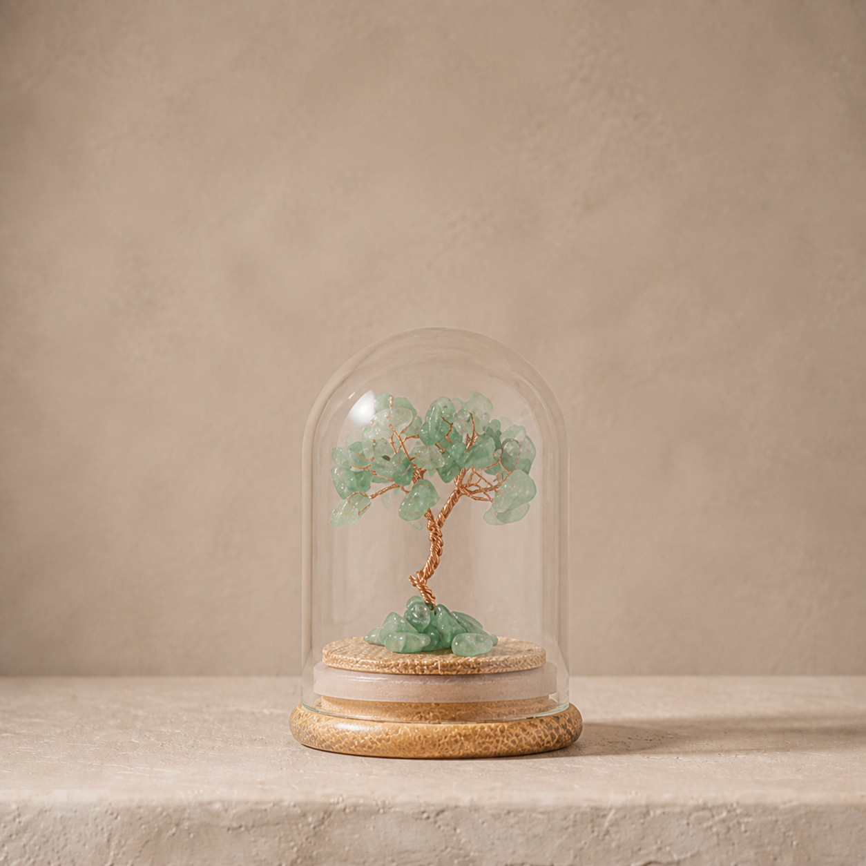 High-end natural crystal gravel fortune tree ornament, birthday gift, wishing bottle, wishing tree craft, gift wholesale