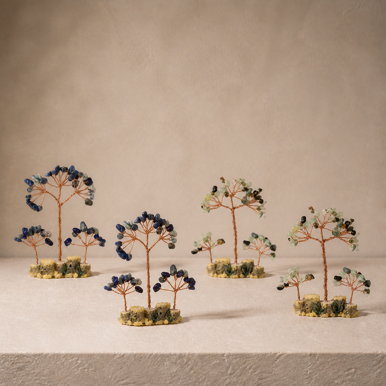 Agate Sliced Crystal Tree Home Decoration Manufacturer Wholesale Handmade Natural Crystal Tree Stone Tree Ornament