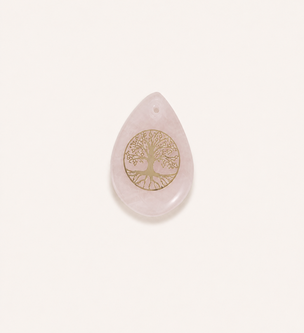 Natural white and pink amethyst necklace pendant crystal jewelry accessories raw stone water drop pendant wholesale