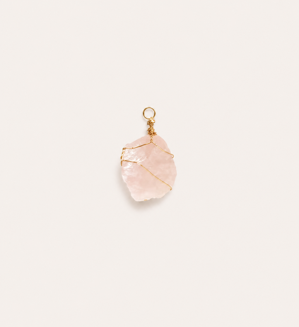 European and American irregular crystal raw stone pendants, hand-wrapped colorful natural crystal chips, sweater chain jewelry pendants