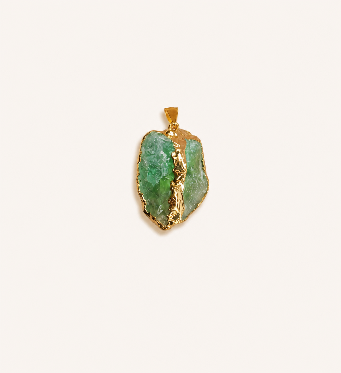 Irregular natural crystal stone pendant diy Gilt-edged gravel sweater chain bracelet accessory