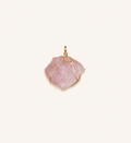 Irregular natural crystal stone pendant diy Gilt-edged gravel sweater chain bracelet accessory