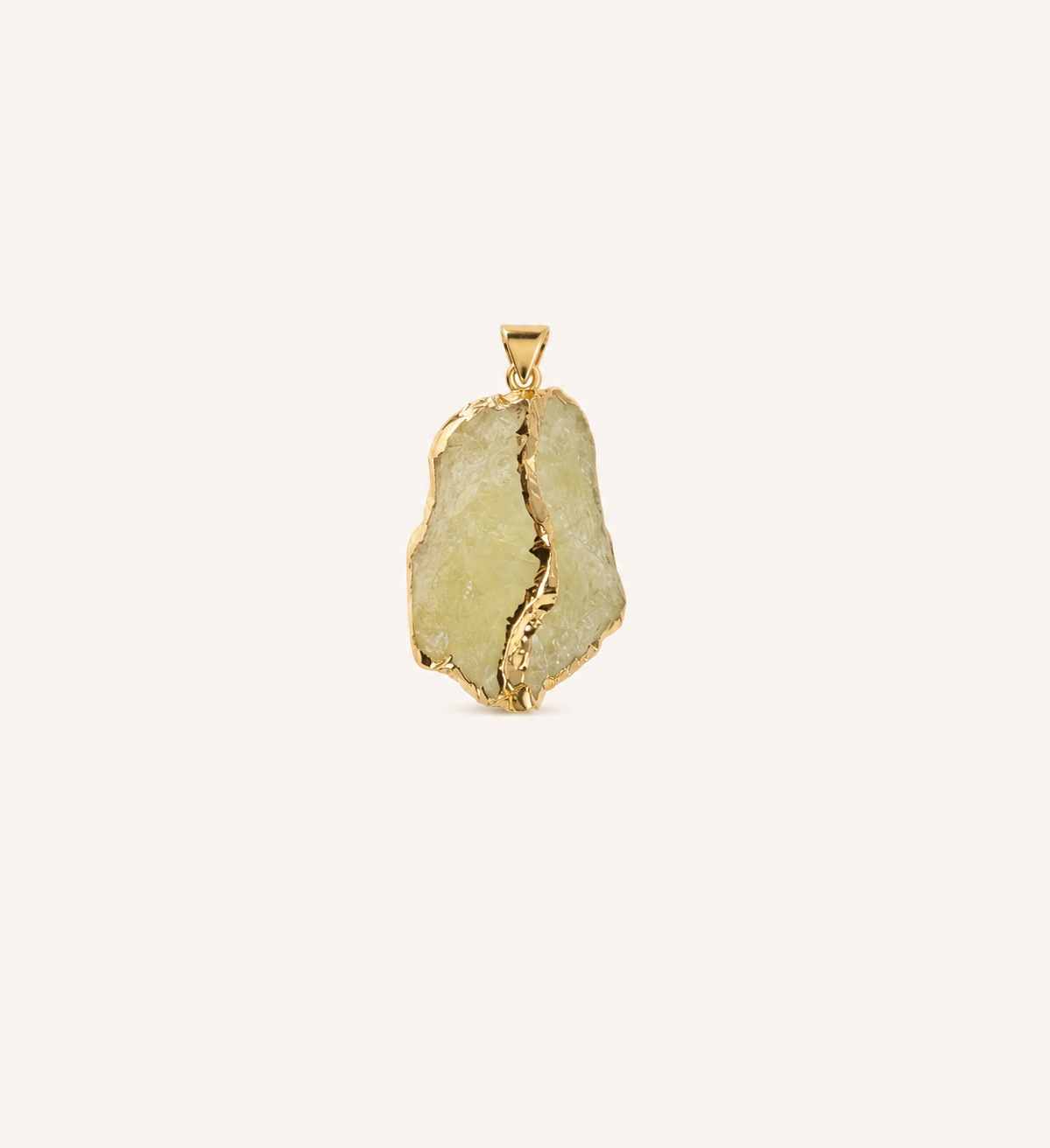Irregular natural crystal stone pendant diy Gilt-edged gravel sweater chain bracelet accessory