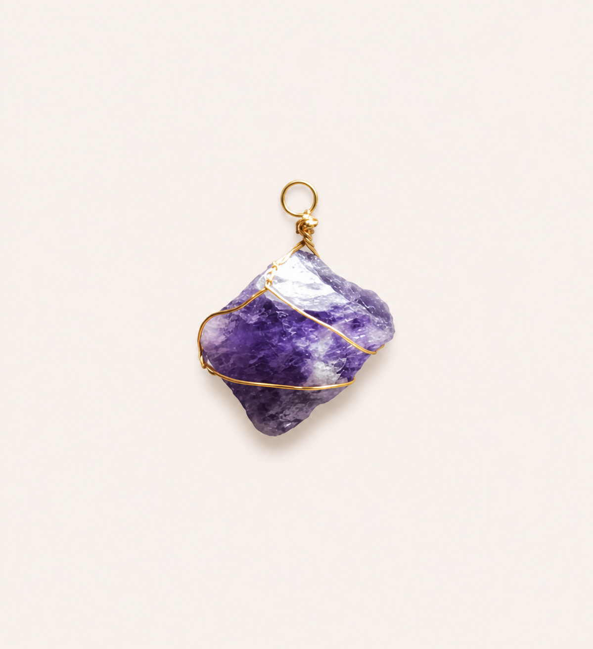 European and American irregular crystal raw stone pendants, hand-wrapped colorful natural crystal chips, sweater chain jewelry pendants